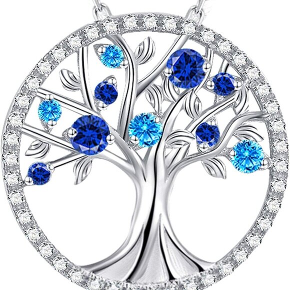 Tree of Life Jewelry for Women Birthday Gifts for Wife Mom August September Birt - Picture 1 of 7